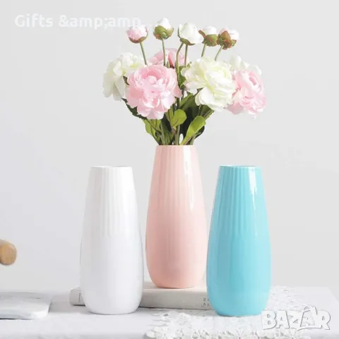 Красиви и много нежни вазички от керамика, снимка 1