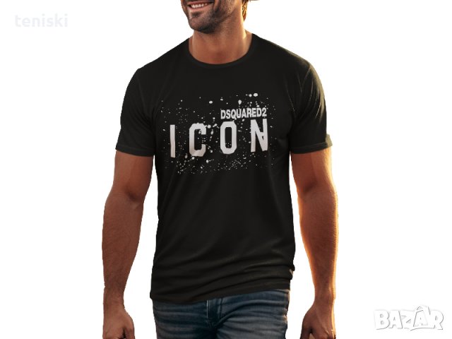  Мъжка тениска DSQUARED2 icon Принт Модели и размери , снимка 5 - Тениски - 28696406