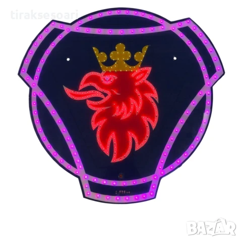 Светеща табела LED SCANIA 12/24V - T673, снимка 2 - Аксесоари и консумативи - 51236215