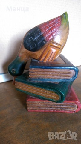 Дървена фигура на патица, снимка 6 - Колекции - 31466285