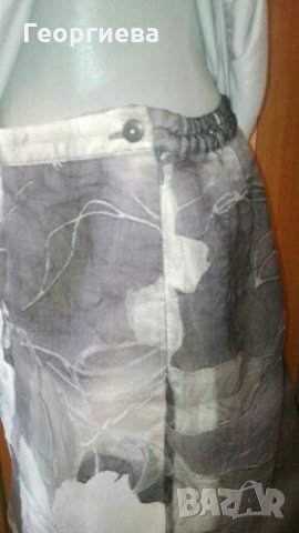 Дамски комплект от пола и блуза в сиво и синьо👗🍀M/L,L👗🍀арт.653, снимка 5 - Комплекти - 29718430