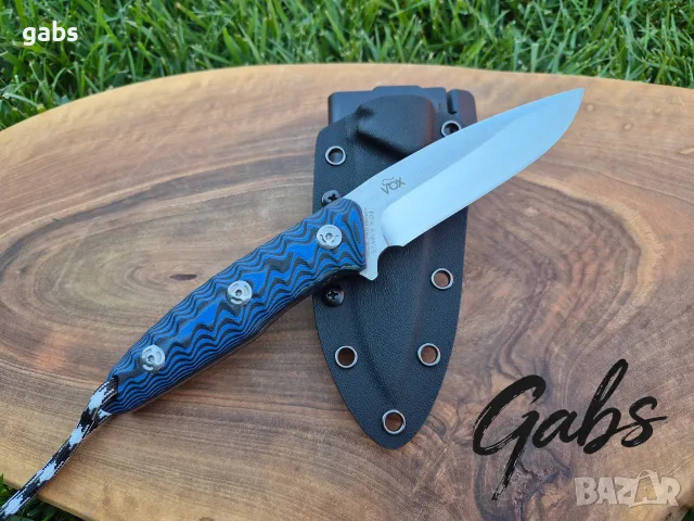 Нож с фиксирано острие FOX Knives FX529,фултанг с тактическа кания, снимка 2 - Ножове - 55922510