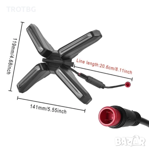 X-светлини за електрически скутер Segway ZT3 Pro, 2-pin, снимка 4 - Друга електроника - 52787713