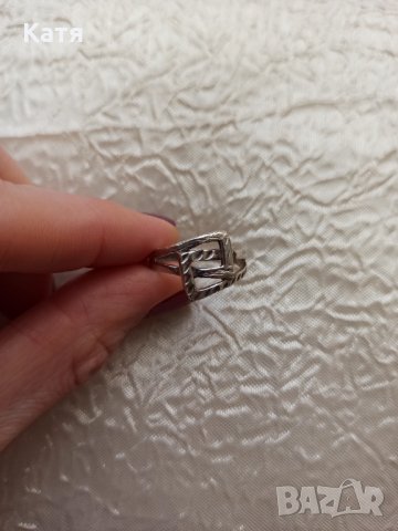 Сребърен пръстен, снимка 3 - Пръстени - 18229558