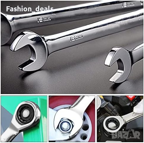 Нов метричен комбиниран гаечен ключ с тресчотка 8 мм за ремонт дом, снимка 6 - Други инструменти - 40487784