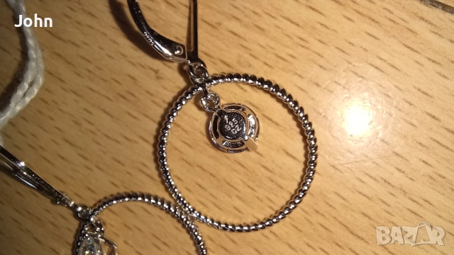 Сребърни Обеци от Англия, снимка 7 - Обеци - 52732590