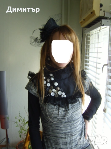 Красива яка в готик стил ръчна изработка