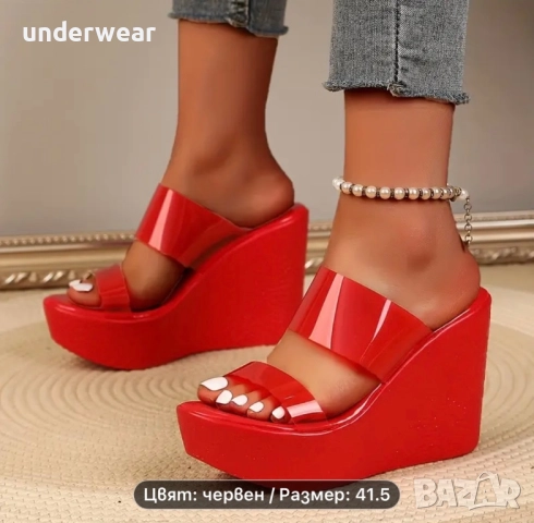 Дамски обувки на платформа номер 41.5