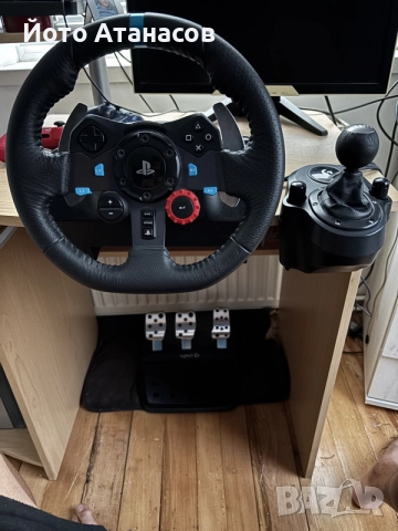 Продавам волан logitech g29, снимка 4 - Джойстици и геймпадове - 55930400