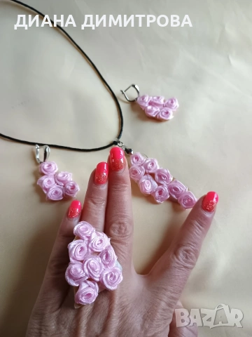 Комплект авторски бижута! Подарък за жена!, снимка 2 - Бижутерийни комплекти - 53002775