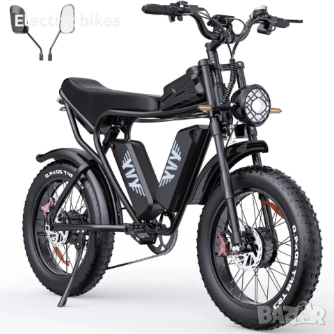 Електрически велосипед YVY C20Max (Q20 Pro) – 2000W, 40Ah, с две батерии, 20” Fatbike, снимка 5 - Велосипеди - 47386811