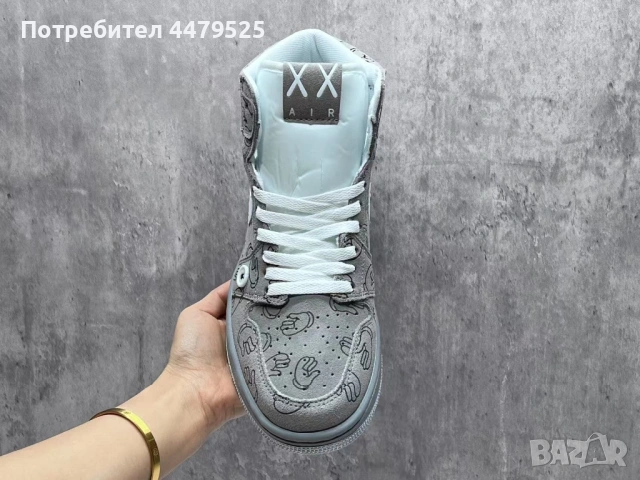 Нови мъжки маратонки Kaws x Nike Air Jordan 1 High Kaws Companion, снимка 3 - Кецове - 53331678