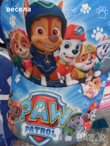 детска шапка с козирка и картинка пес патрул., снимка 1