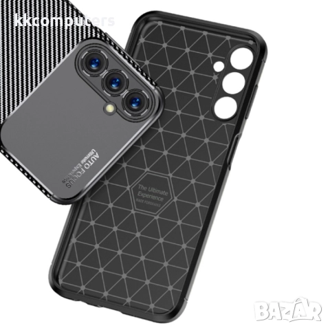Samsung Galaxy A05s Удароустойчив Carbon Fiber Калъф и Протектор, снимка 3 - Калъфи, кейсове - 52673992