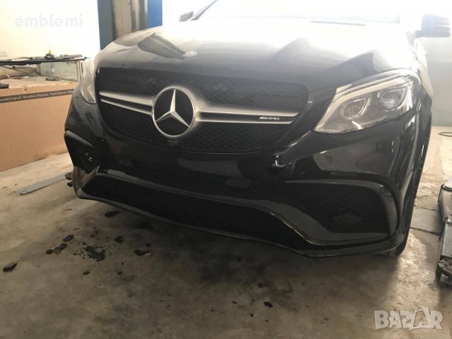 Каробонов преден лип за Mercedes Benz GLE AMG, снимка 1 - Аксесоари и консумативи - 36819533