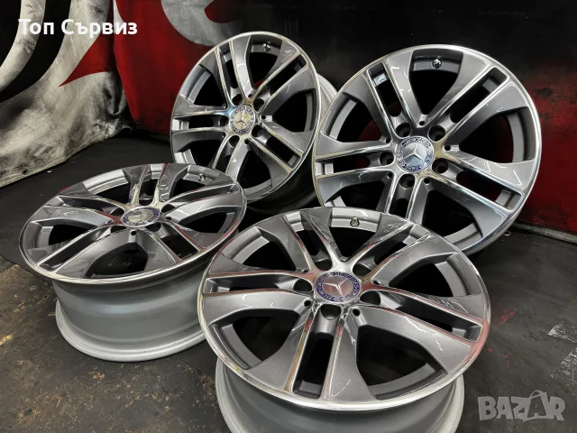 Оригинални алуминиеви джанти за Мерцедес (Mercedes), 16 цола, 5х112, снимка 2 - Гуми и джанти - 56184565