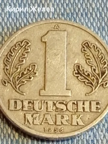 Две монети 1 Дойче марка 1956г. - 2 Дойче марки 1957г. ГДР редки за КОЛЕКЦИОНЕРИ 49541, снимка 3 - Нумизматика и бонистика - 48555148