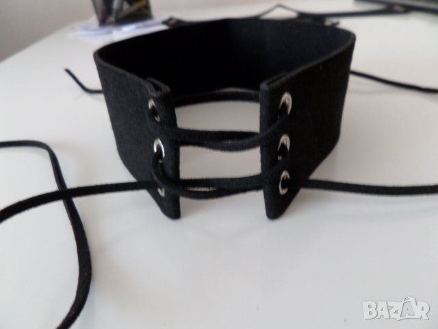  Черен Чокър chocker , снимка 8 - Колиета, медальони, синджири - 36905234