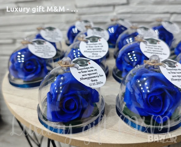 Падаръци за гости - акрилна стъкленица с роза, снимка 10 - Подаръци за юбилей - 36080326