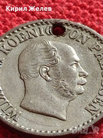 СРЕБЪРНА МОНЕТА 1 грошен 1870г. Вилхелм първи Клеве Прусия УНИКАТ 61681, снимка 10 - Нумизматика и бонистика - 40047595