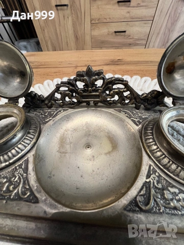 Стара колекционерска мастилница в стил art Nuevo., снимка 5 - Антикварни и старинни предмети - 54133516