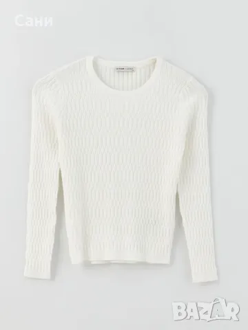 Бяла блуза с дълъг ръкав, снимка 4 - Блузи с дълъг ръкав и пуловери - 47775517