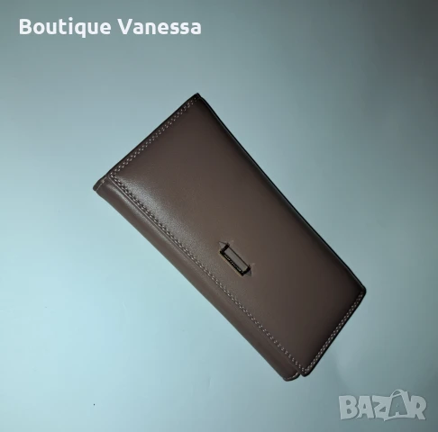 Дамско портмоне в кафяво 
