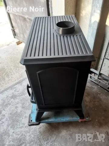 Френска чугунена печка на дърва 12kW , снимка 6 - Камини - 50078395