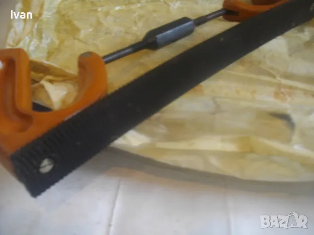 НОВО РЪЧНО АВТОТЕНЕКЕДЖИЙСКО РЕНДЕ ЗА МЕКИ МЕТАЛИ СОЦ БЪЛГАРСКО НРБ 1984г. ЗИМ ГАБРОВО 350мм, снимка 10 - Други инструменти - 49702596