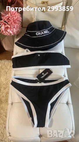 бански бикини CHANEL MONOCHROME SWIM, снимка 4 - Бански костюми - 56415472