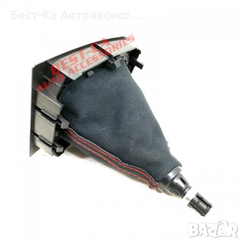 Топка скоростен лост с маншон червен шев Volkswagen Golf MK5,MK6, Jetta, EOS 6 скорости, снимка 6 - Аксесоари и консумативи - 33696387