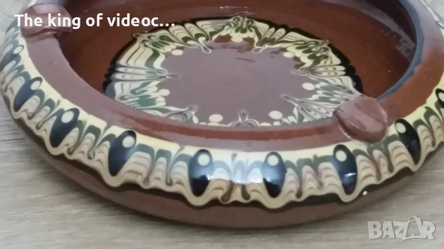 Глинен пепелник , снимка 4 - Антикварни и старинни предмети - 53039083