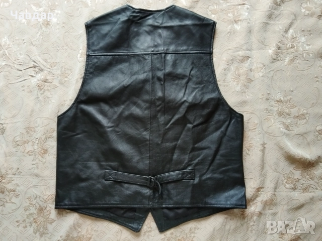 Кожен елек C&A - размер XL, снимка 3 - Други - 51459081