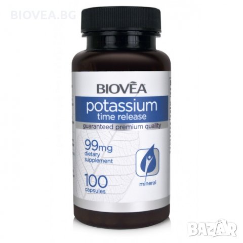 Хранителна добавка Biovea POTASSIUM (TIME RELEASE) 99m, снимка 1 - Хранителни добавки - 30021904