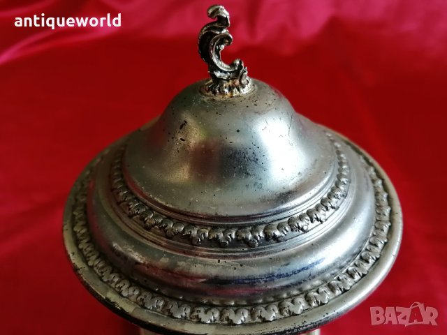 Стара ПОСРЕБРЕНА Захарница , снимка 2 - Антикварни и старинни предмети - 35230169