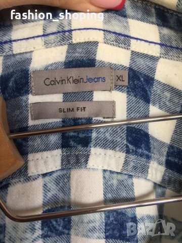 Мъжка риза Calvin Klein Jeans, XL, снимка 9 - Ризи - 39972710