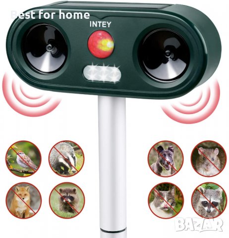 Ултразвуков репелент за животни INTEY INTAD01
