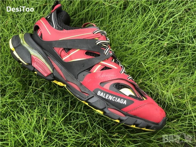 Balenciaga Track Sneaker "Red/Black/Yellow" , снимка 6 - Маратонки - 54362194