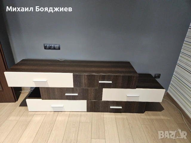 Холен модул бяло-кафяв