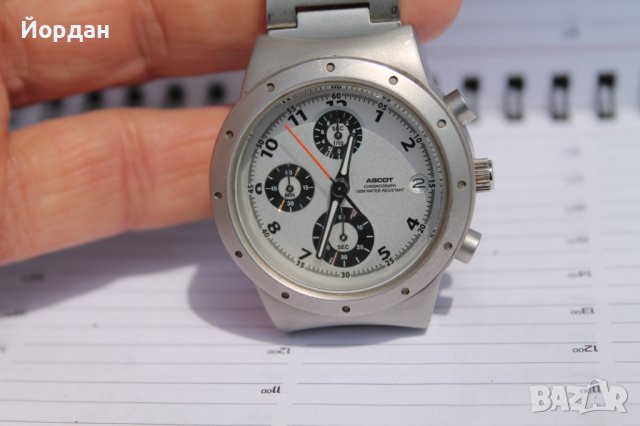Мъжки японски часовник ''Ascot'' /кварц/ хронограф, снимка 12 - Мъжки - 40790767