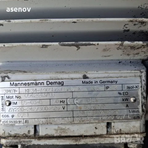 редуктор -1,1 кв, снимка 2 - Електродвигатели - 49992956