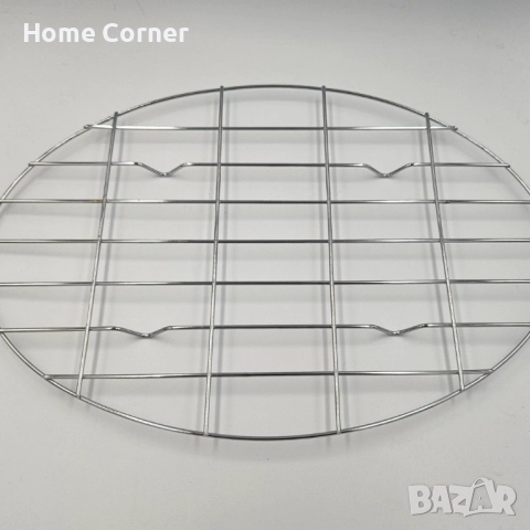 Бретер с решетка Rosberg R54523B – Ø39x29 см, височина 11 см, мраморно покритие, снимка 4 - Съдове за готвене - 51430960