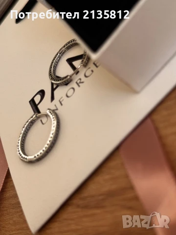 Обеци Пандора Pandora , снимка 4 - Обеци - 50633455