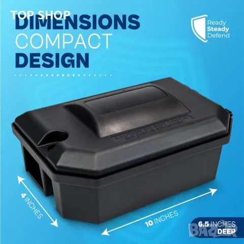 READY STEADY DEFEND Кутия примамка за гризачи и восък, (2 кутии и блокчета 500 g), снимка 8 - Други стоки за дома - 49640941