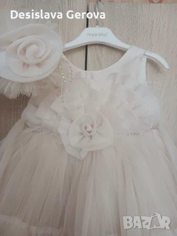 Детска рокля до 2 години за кръщене , снимка 3 - Рокли - 50762740