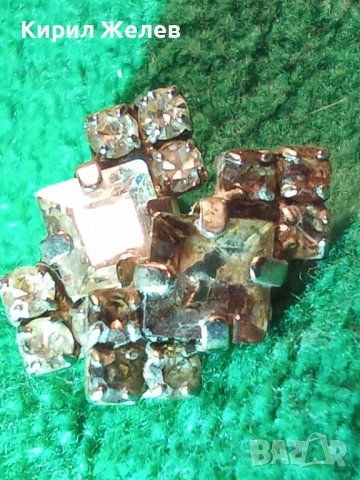 Две ПОСРЕБРЕНИ СТАРИННИ ИНТЕРЕСНИ ВИНТИДЖ УКРАШЕНИЯ с ФАСЕТИРАНИ БЛЕСТЯЩИ ПЛАНИНСКИ КРИСТАЛИ 33146, снимка 16 - Антикварни и старинни предмети - 39666378