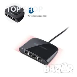 USB 3.1 към 4-портов Gigabit интернет адаптер, снимка 5 - Друга електроника - 48764477