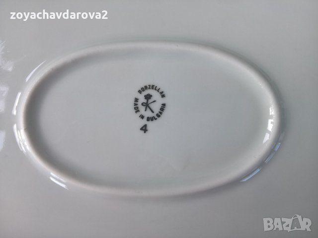 СТАРО ГОЛЯМО ПОРЦЕЛАНОВО ПЛАТО, снимка 4 - Аксесоари за кухня - 30860232