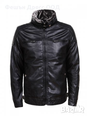 Мъжко зимно кожено яке – 3254 - 1