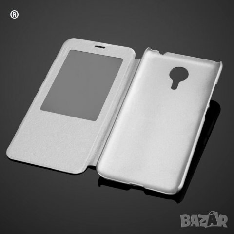 MEIZU MX5 Flip case white - Кожен калъф в бял цвят, снимка 4 - Калъфи, кейсове - 31810399